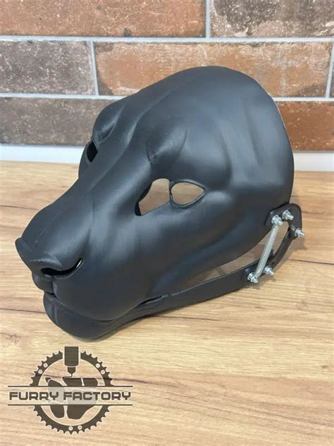 fursuit head moving jaw|realistic fursuit head base.